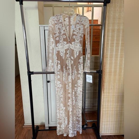 For Love & Lemons Temecula Maxi Dress Small Cottagecore Romantic Fairy Feminine - Picture 7 of 17